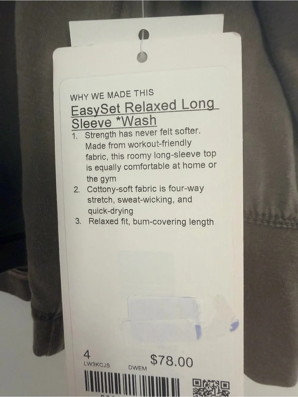 Lululemon EasySet Relaxed Long-Sleeve Shirt Wash - NWT - 4